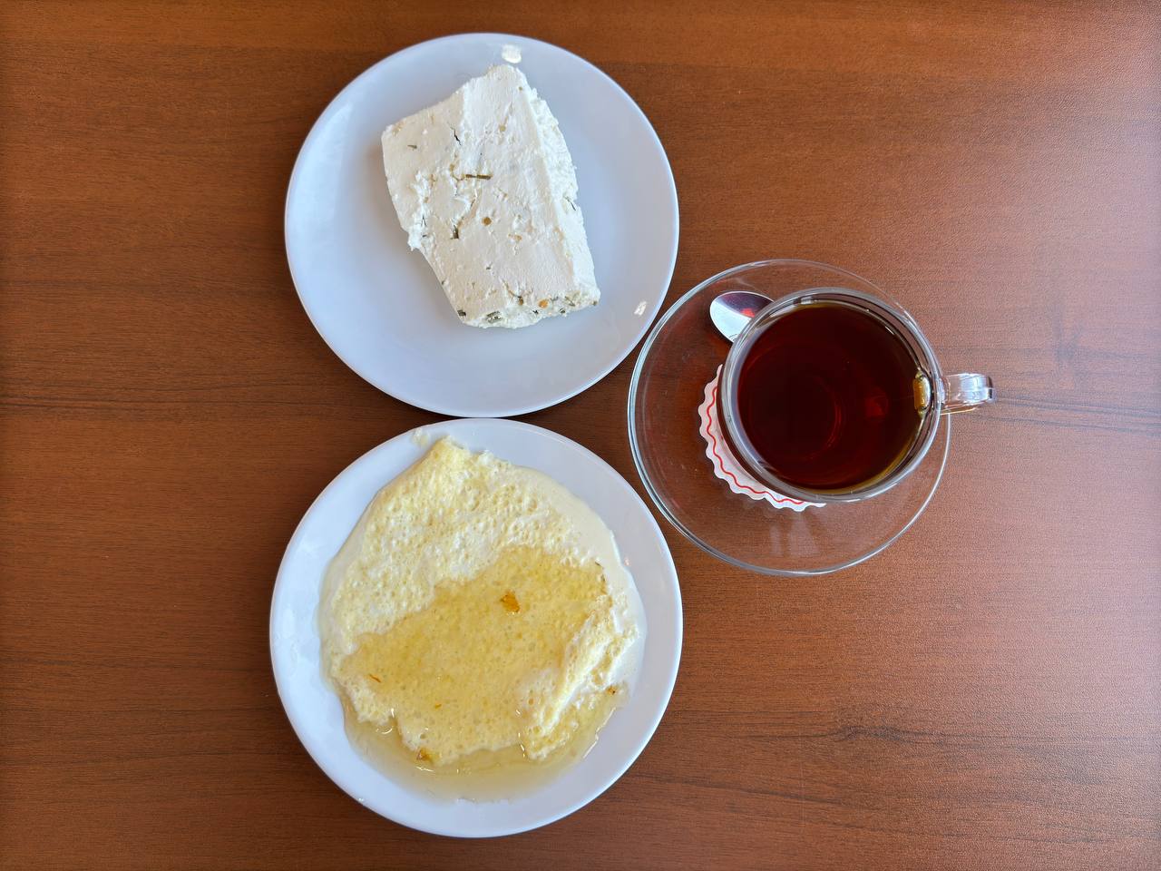 Kaymak Bal Cevizsiz+Otlu Peynir+Çay
