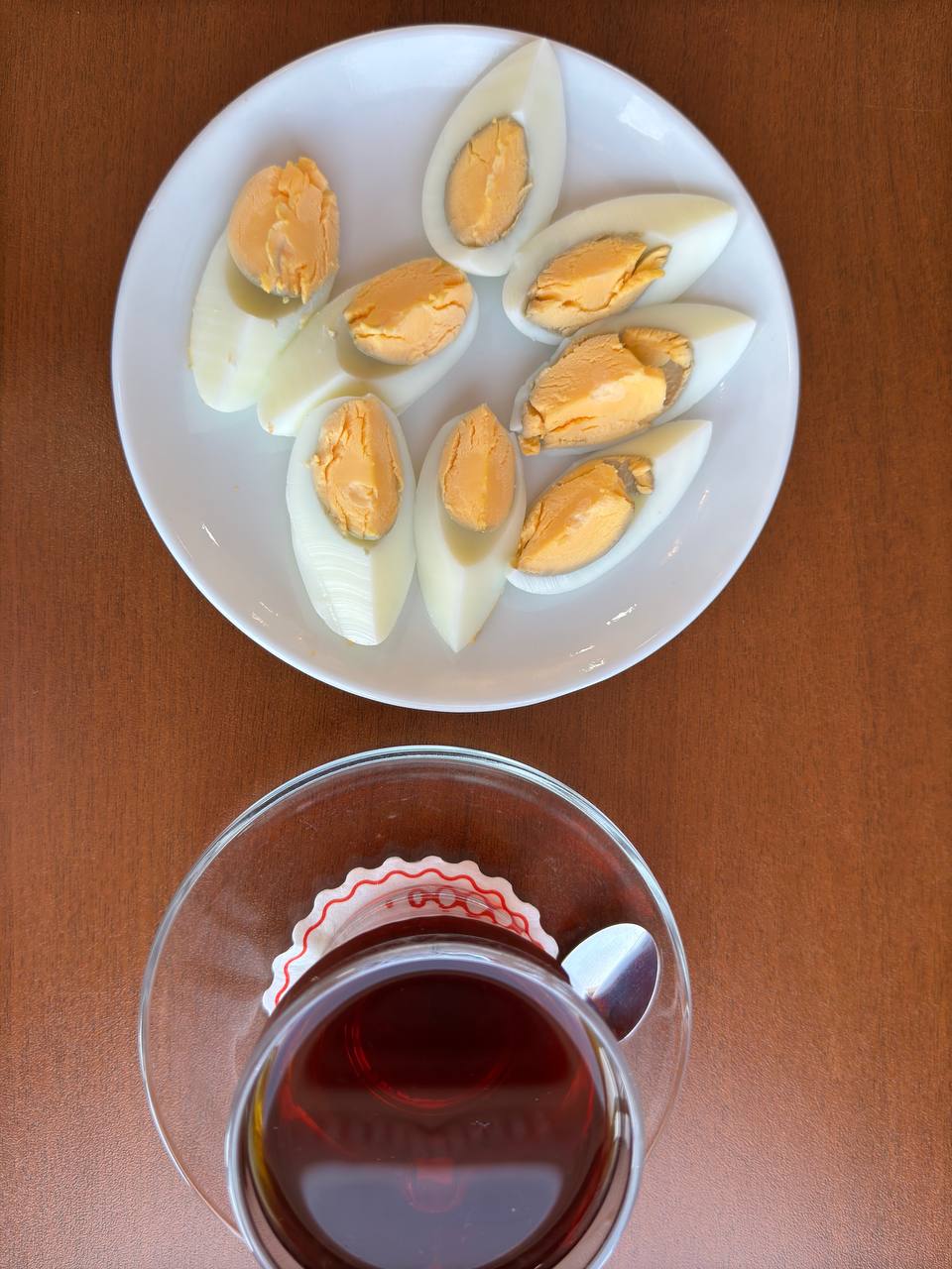 Haşlanmış Yumurta +Çay